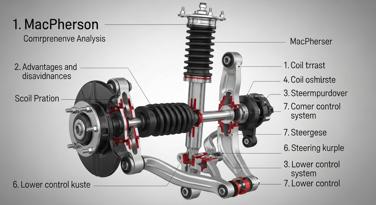 맥퍼슨 스트럿 서스펜션 구조와 장단점, 7가지 핵심 완벽 분석
