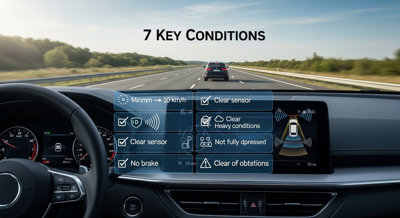 전방 충돌 방지 보조 기능이 작동하는 조건? 7가지 핵심 체크리스트