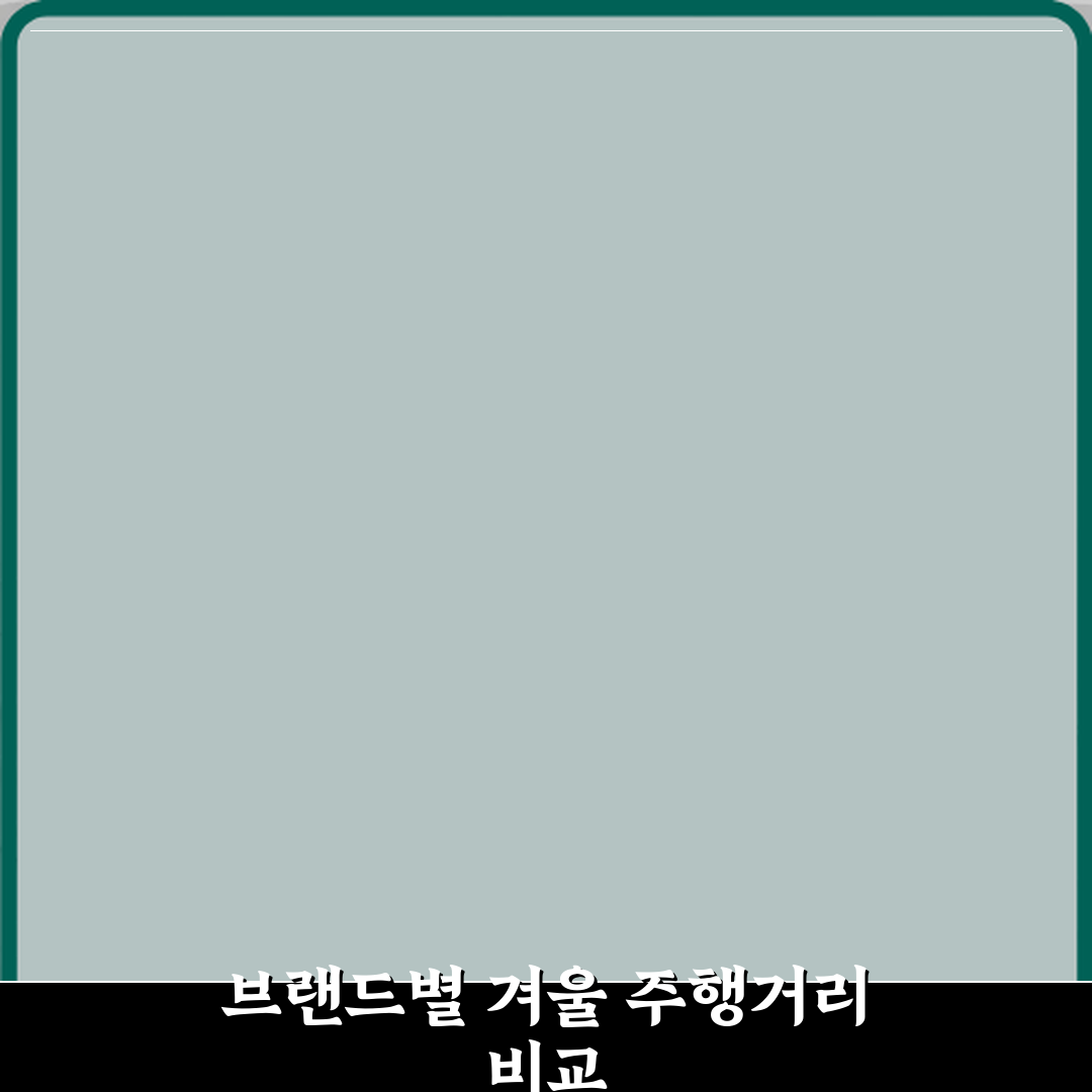 전기차 중고차 브랜드별 겨울 주행거리 차이 실제 후기 공유할게요