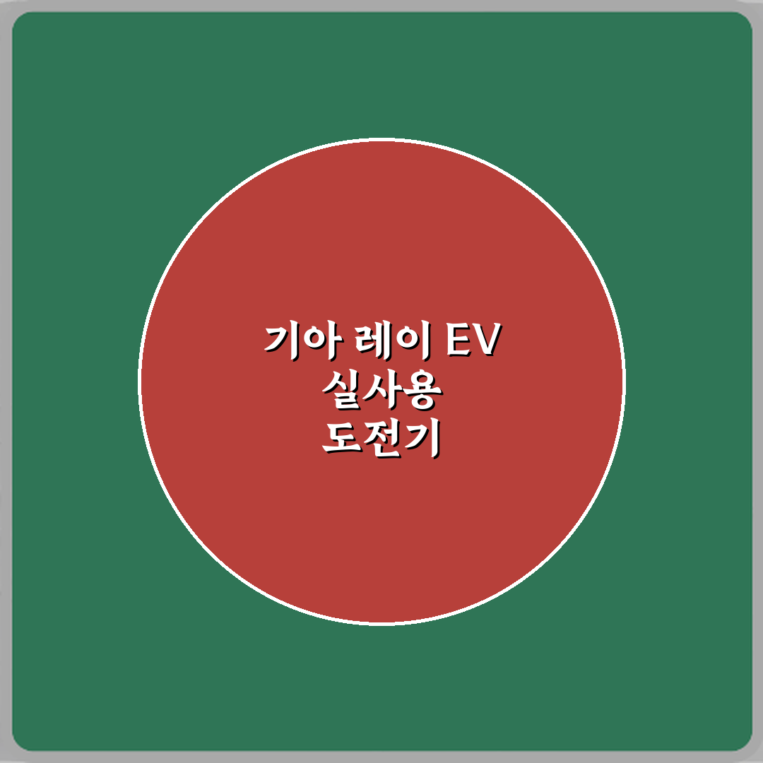 기아 레이 EV 중고차 출퇴근용으로 실사용 가능할까요? 꿀팁 알려드려요